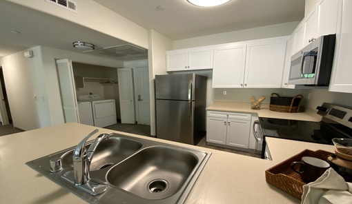 artist rendering of unit kitchen.